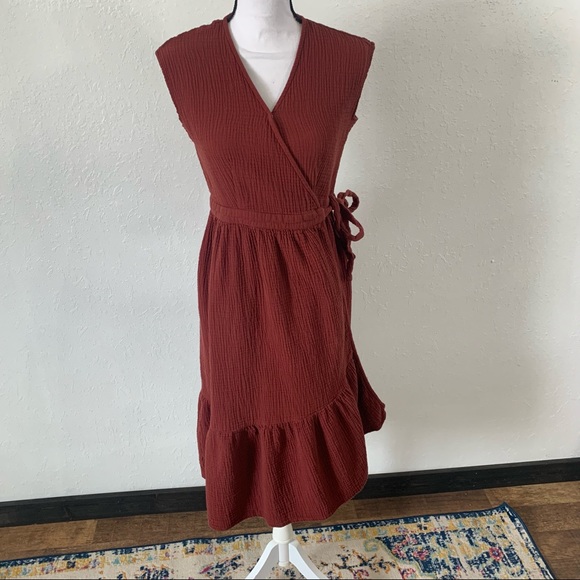 Bohme Rust Midi Dress - Picture 2 of 12